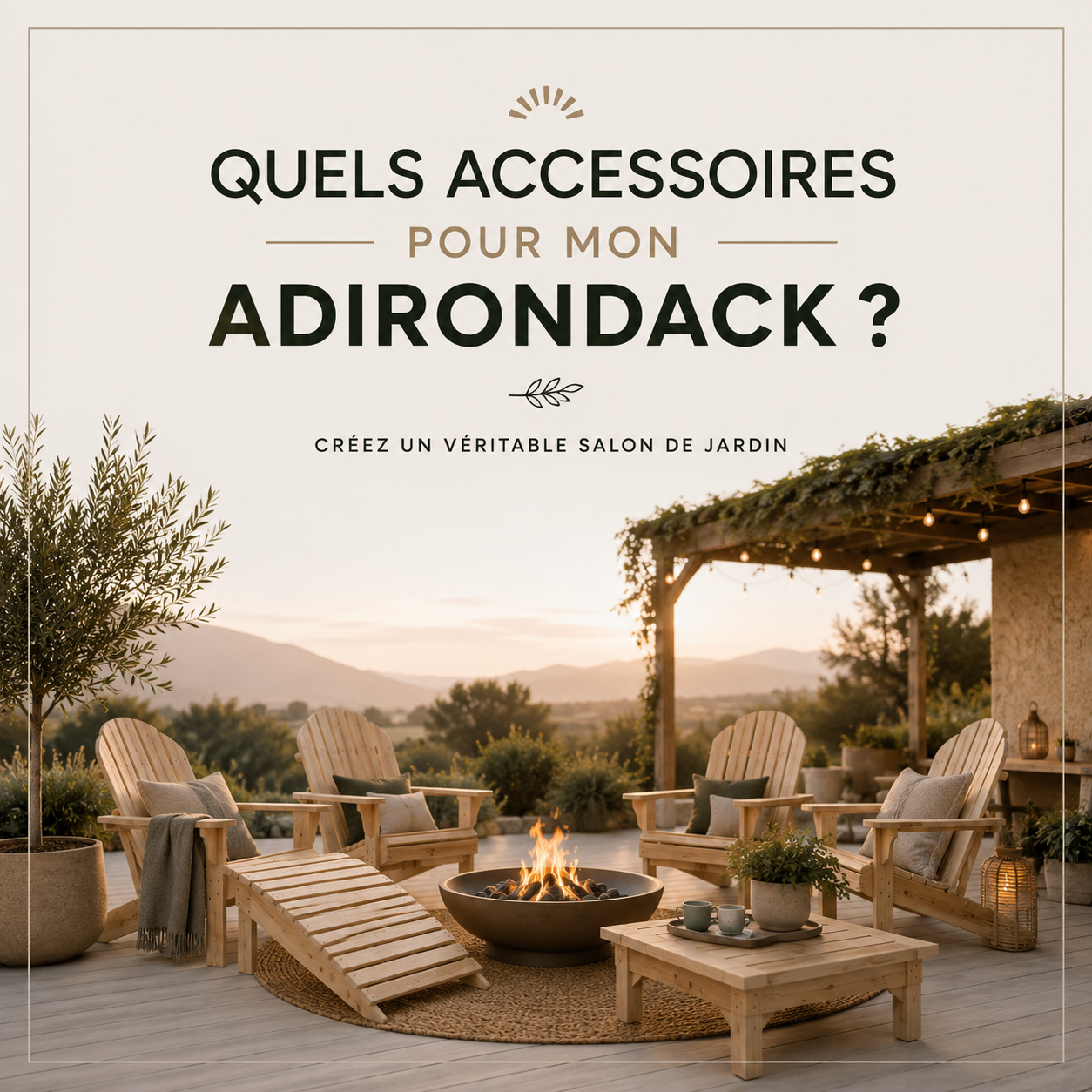 Quels accessoires pour mon Adirondack ?