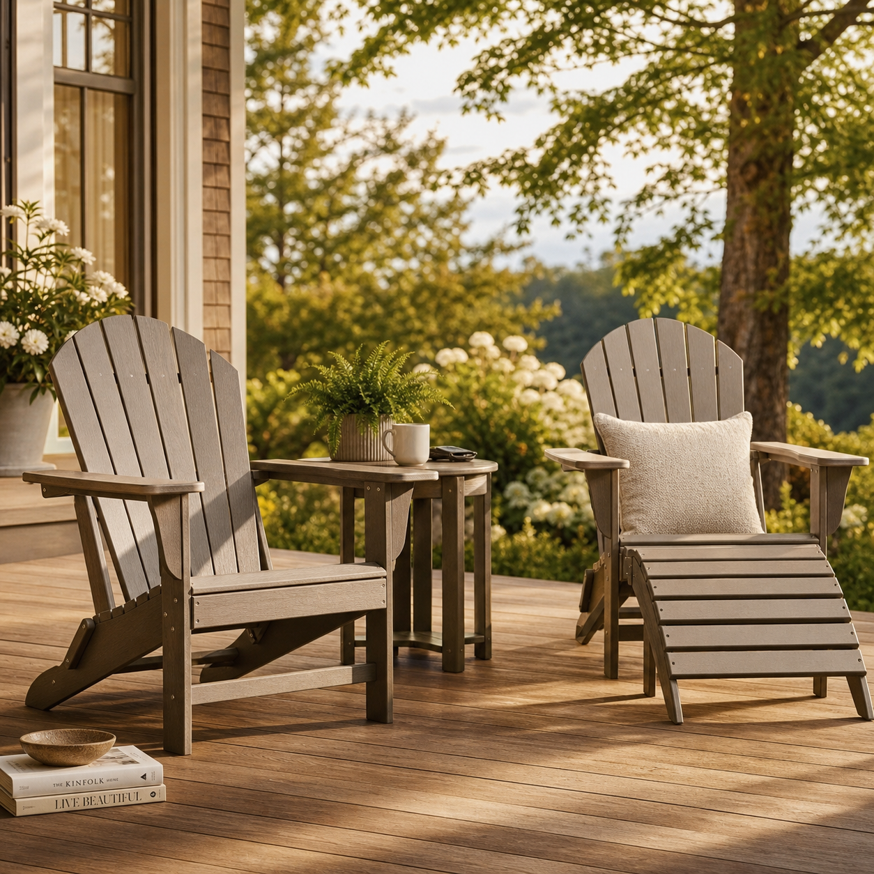 Fauteuil Adirondack avec ou sans repose-pieds : lequel choisir ?