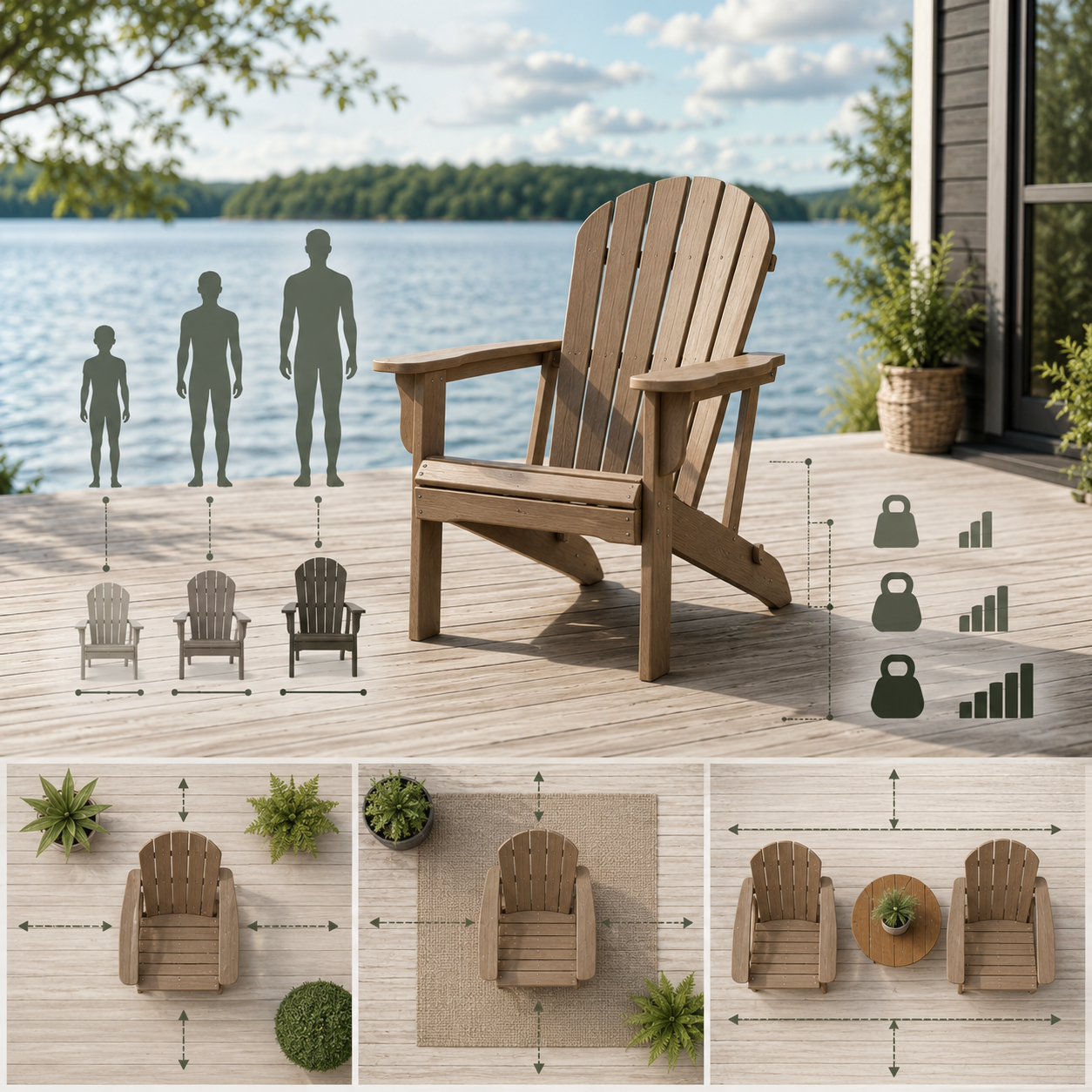 Fauteuil Adirondack : comment choisir les bonnes dimensions selon sa taille, son poids et son espace ?