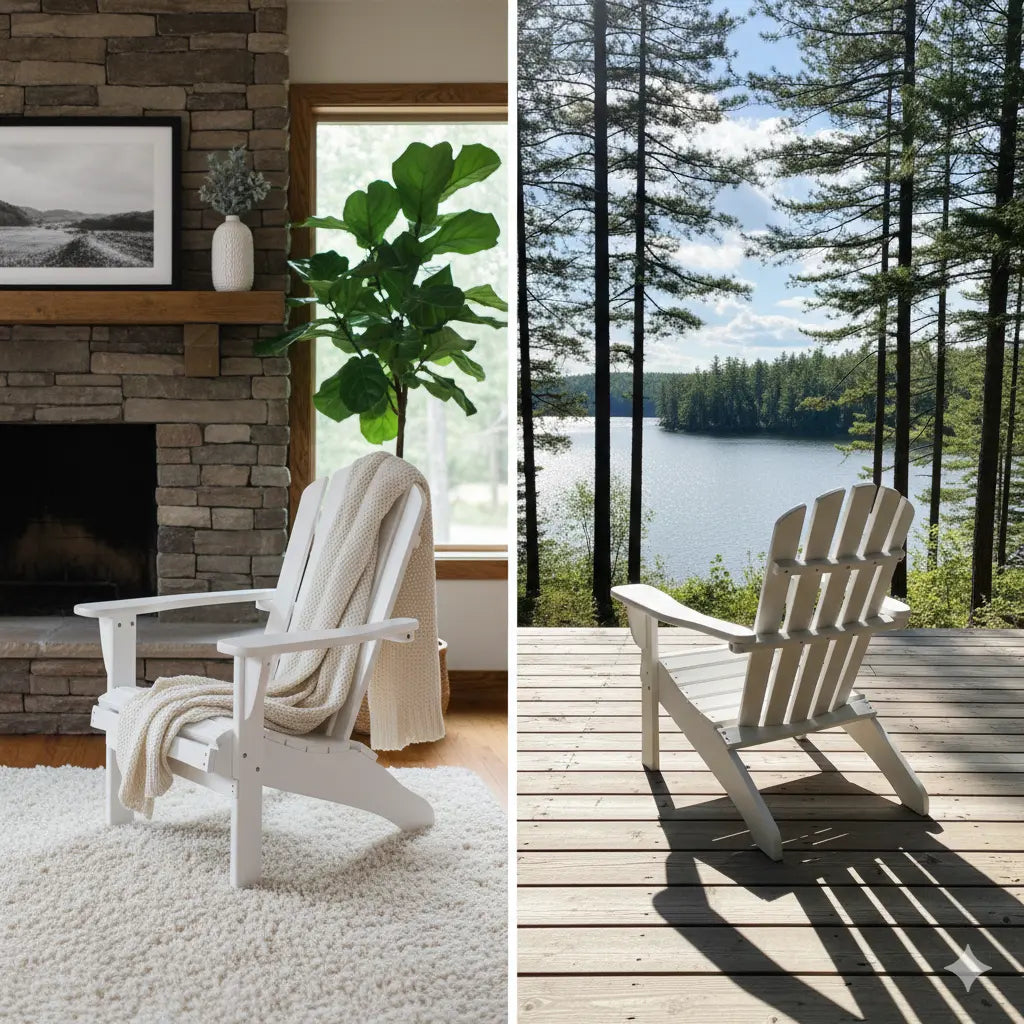 Comparatif : adirondack d'intérieur et d'extérieur