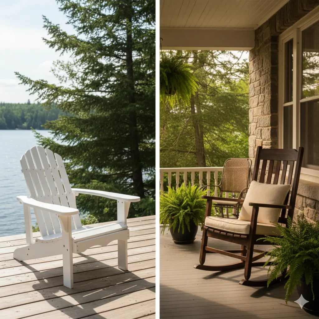 Comparatif adirondack vs rocking chair : lequel choisir ? 