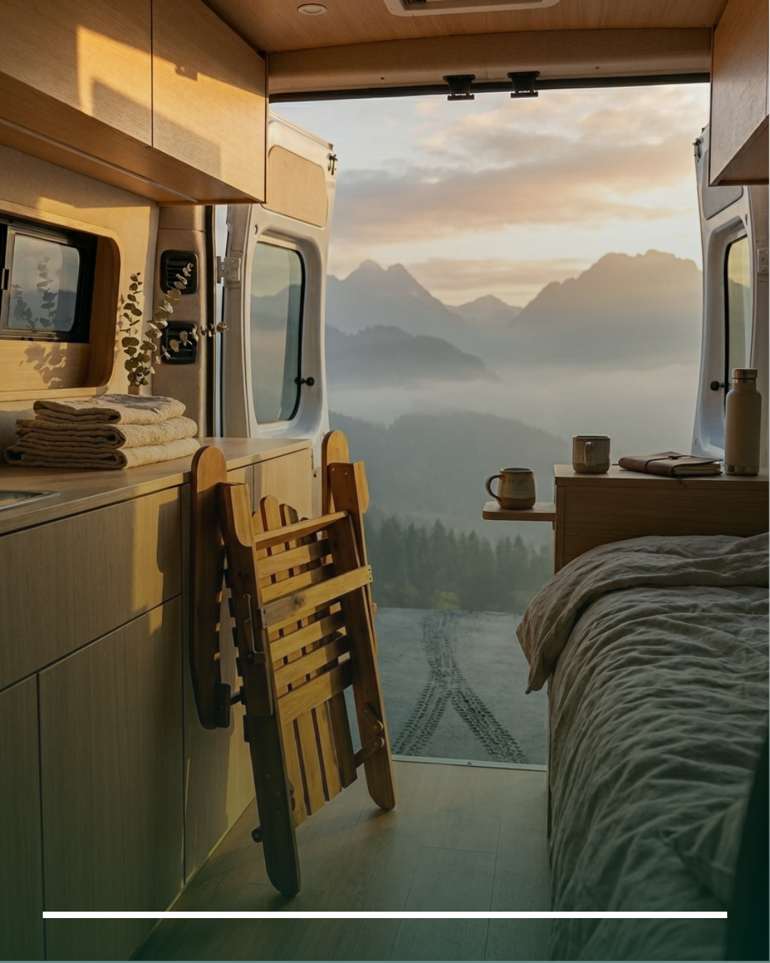 Amener son fauteuil Adirondack dans sa van life, le luxe à la canadienne