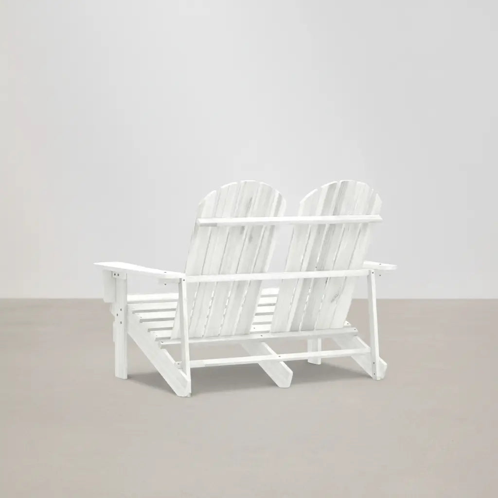 Banc de jardin style Adirondack 2 places en bois de sapin blanc | Club Adirondack photo 2