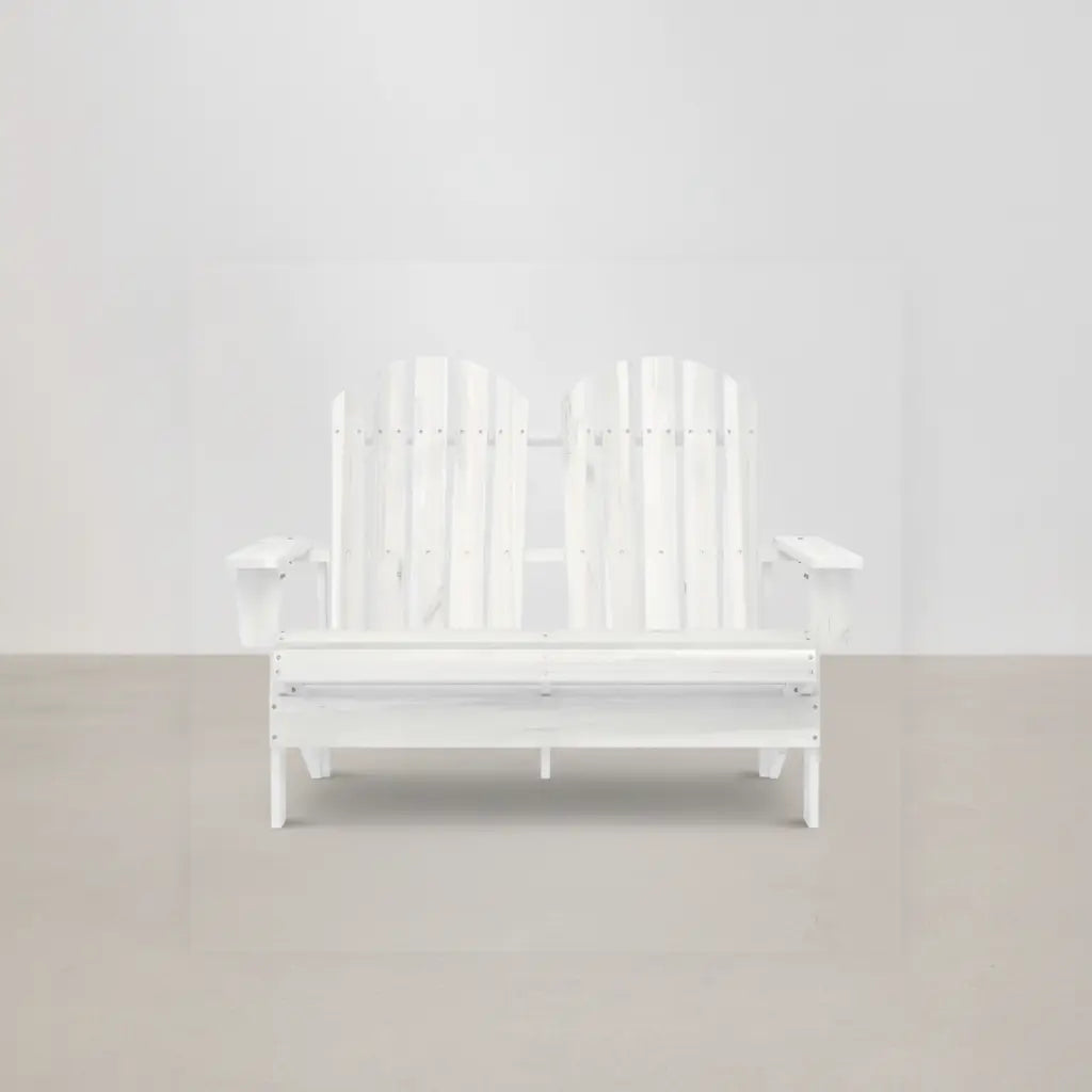Banc de jardin style Adirondack 2 places en bois de sapin blanc | Club Adirondack photo 3