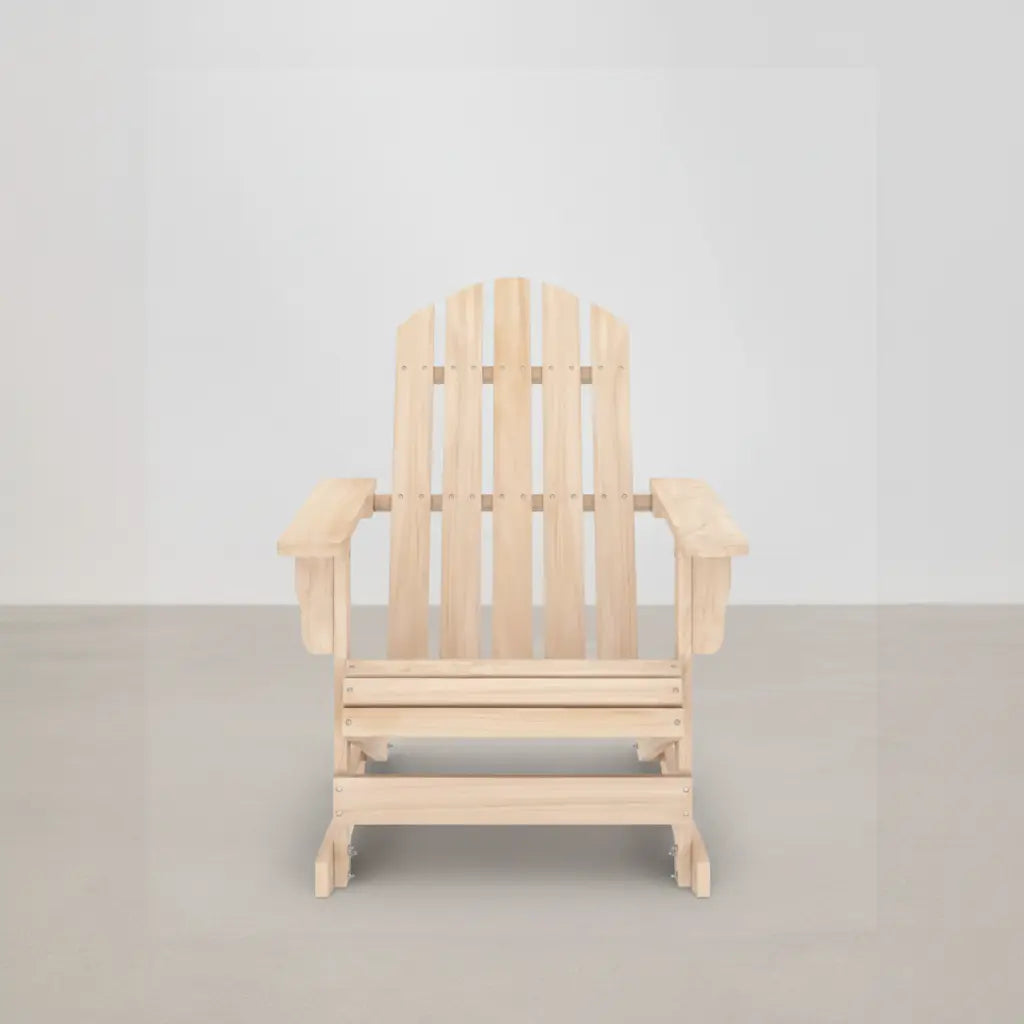Chaise à bascule Adirondack en bois de sapin Beige | Club Adirondack photo 1