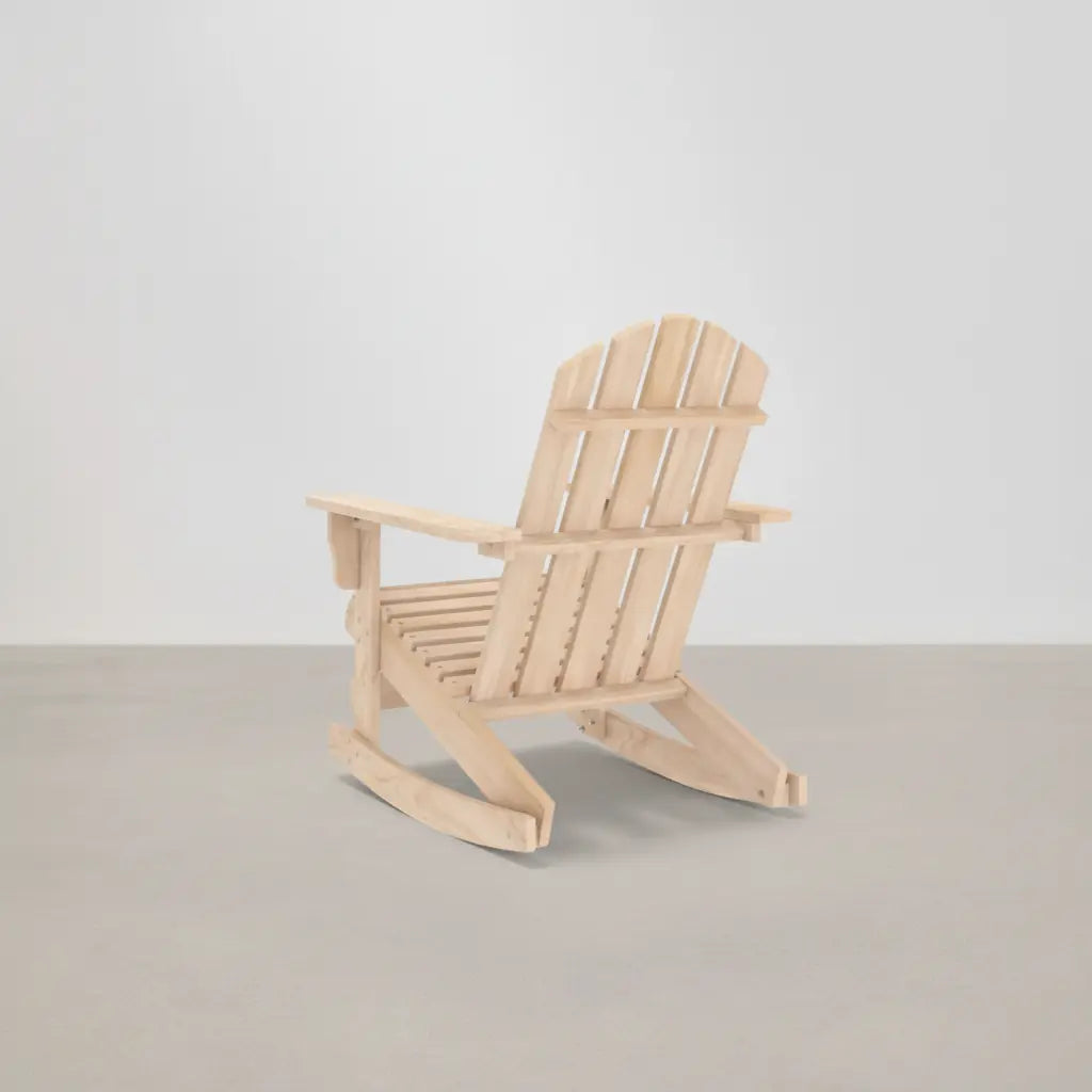 Chaise à bascule Adirondack en bois de sapin Beige | Club Adirondack photo 4