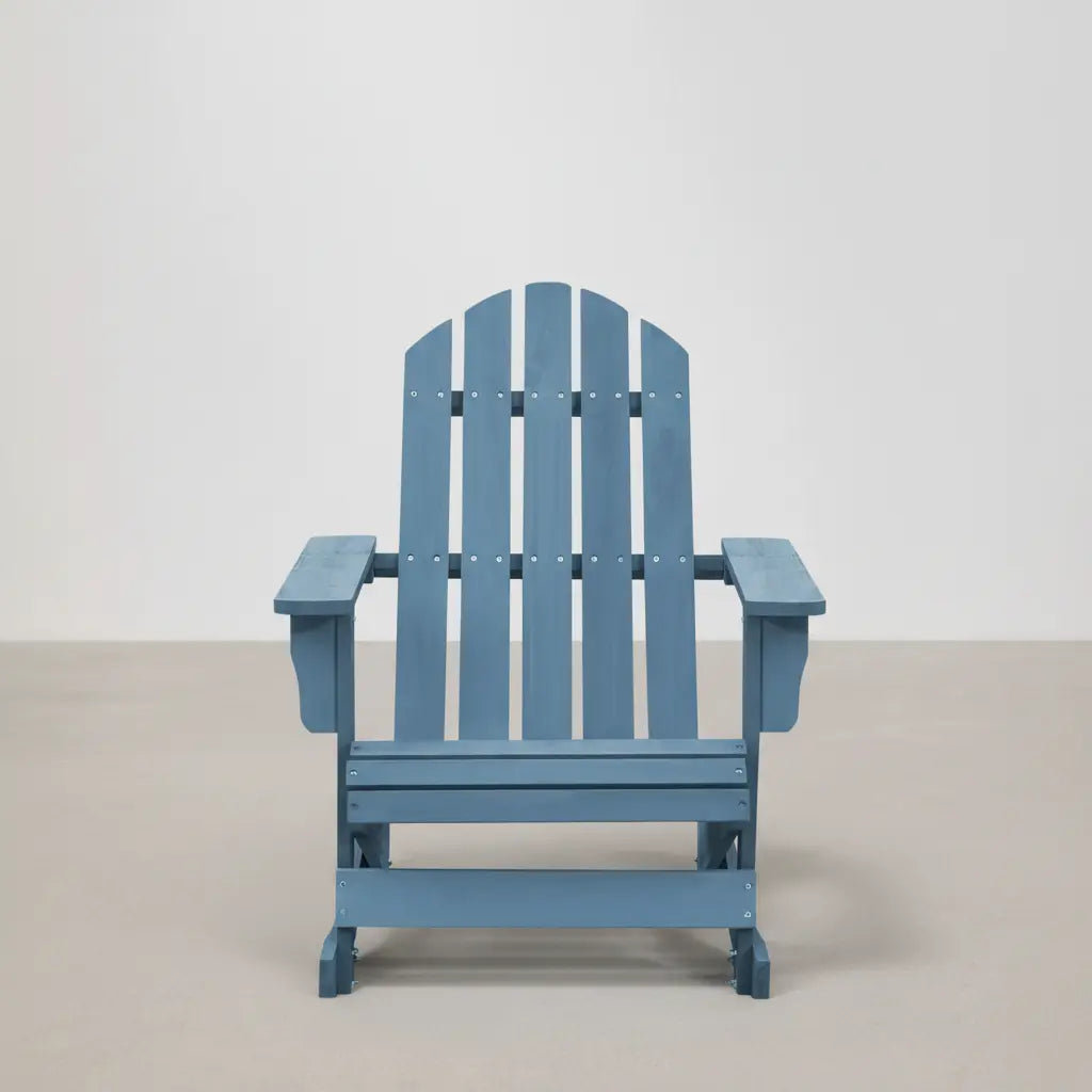 Chaise à bascule Adirondack en bois de sapin Bleu | Club Adirondack photo 1