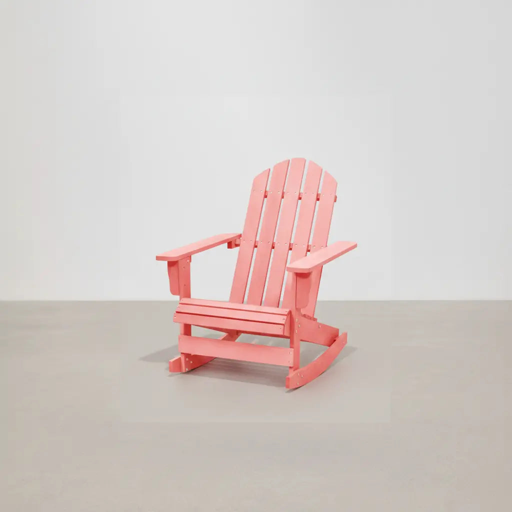 Chaise à bascule Adirondack en bois de sapin Rose | Club Adirondack photo 1