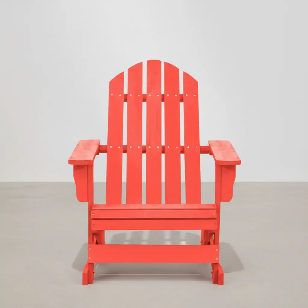 Chaise à bascule Adirondack en bois de sapin Rouge | Club Adirondack photo 1