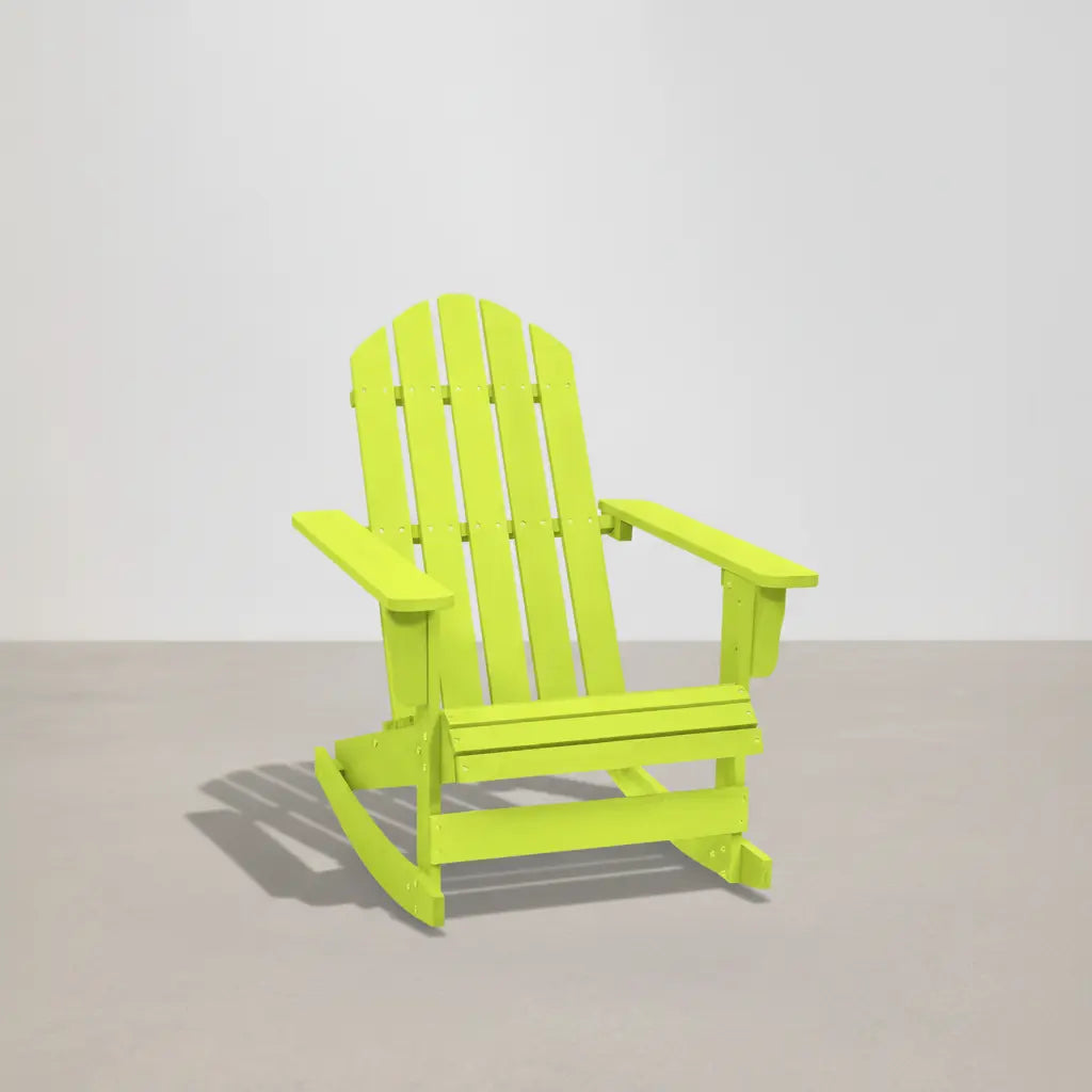 Chaise à bascule Adirondack en bois de sapin Vert | Club Adirondack photo 1