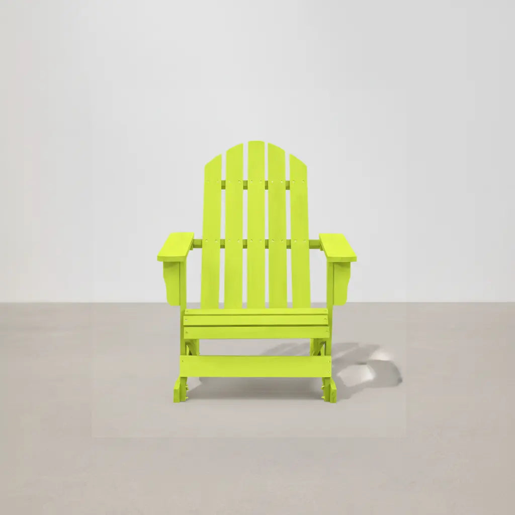 Chaise à bascule Adirondack en bois de sapin Vert | Club Adirondack photo 3