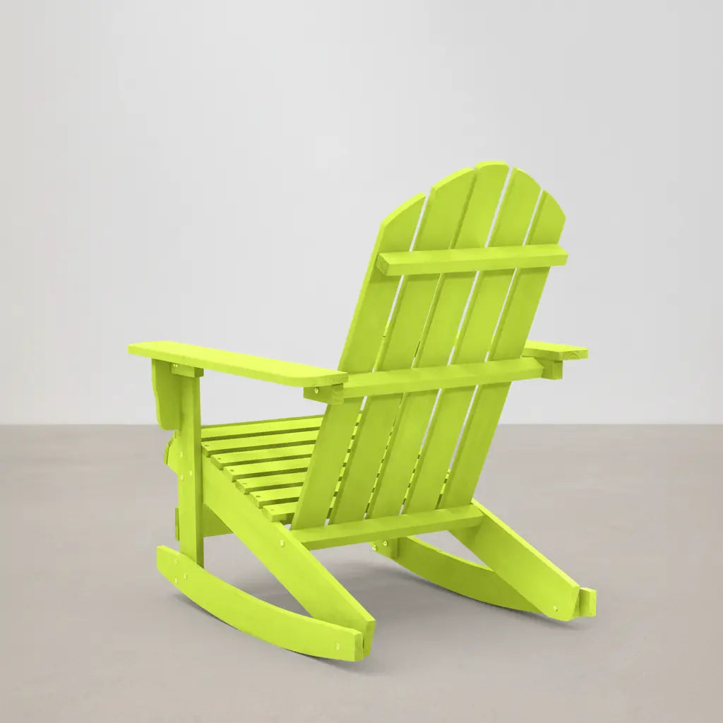 Chaise à bascule Adirondack en bois de sapin Vert | Club Adirondack photo 7