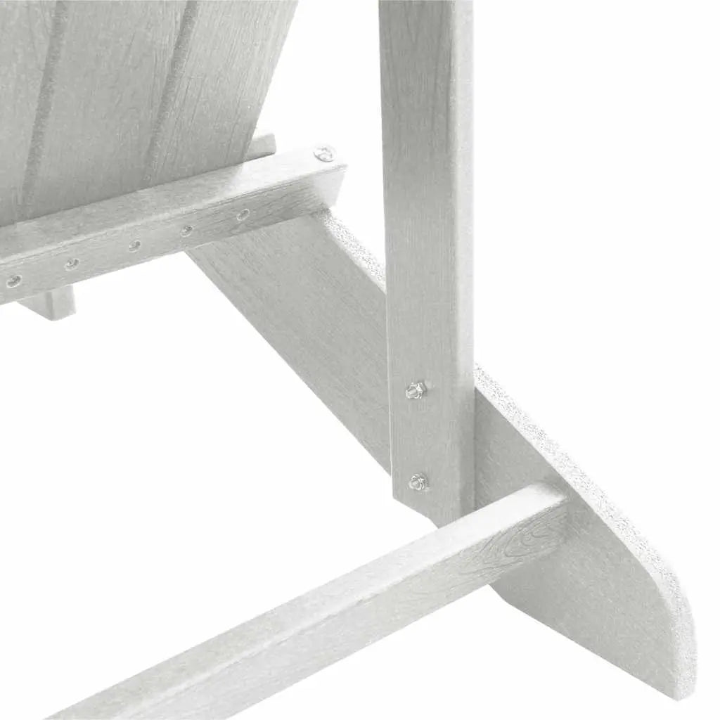 Chaise de jardin Adirondack + repose-pieds en Résine blanc - Photo 9