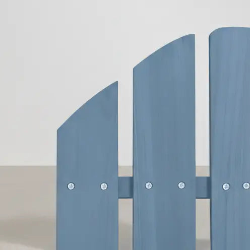 Chaise de jardin Adirondack + repose pieds en bois de sapin Bleu - Club Adirondack photo 9