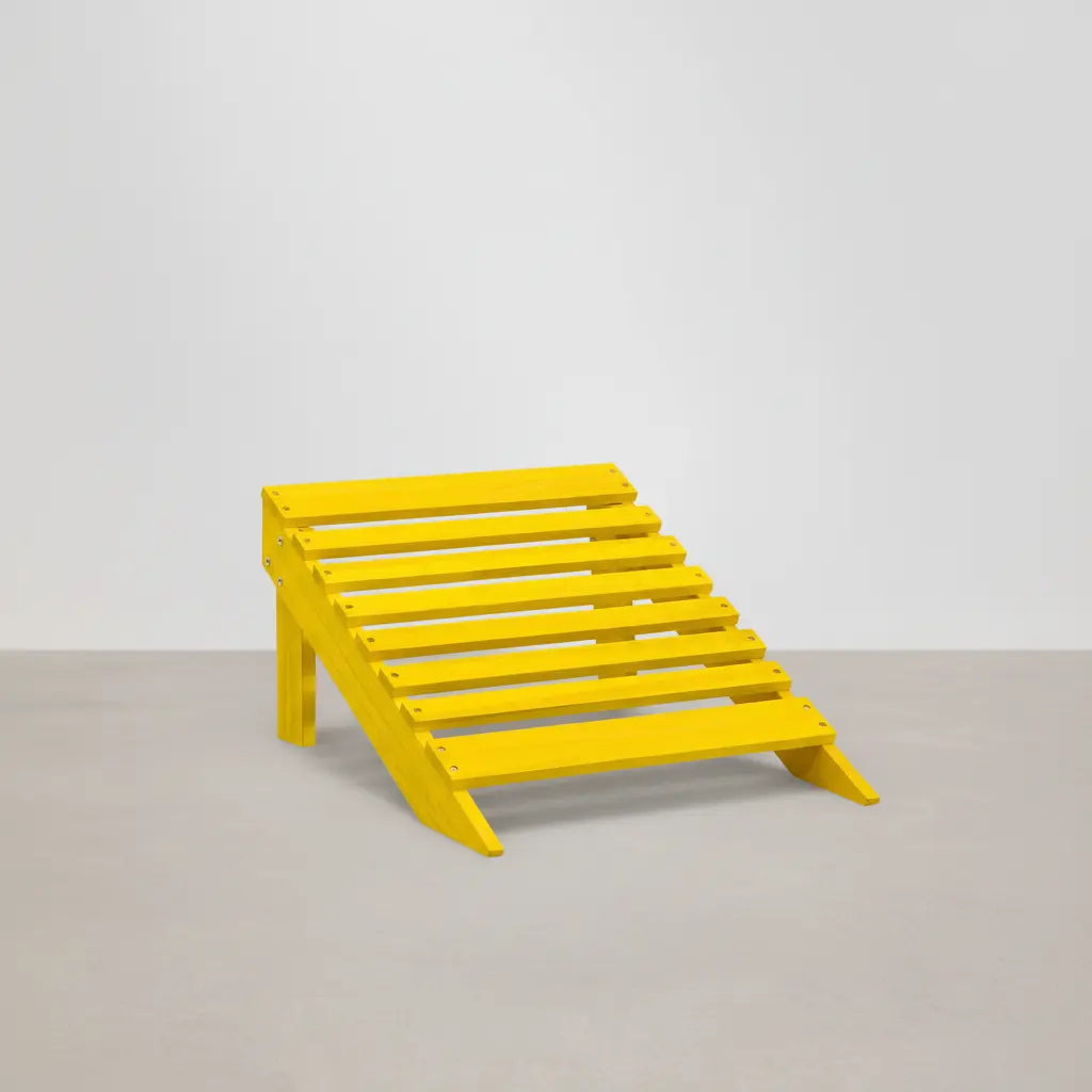 Chaise de jardin Adirondack + repose pieds en bois de sapin Jaune - Club Adirondack photo 7