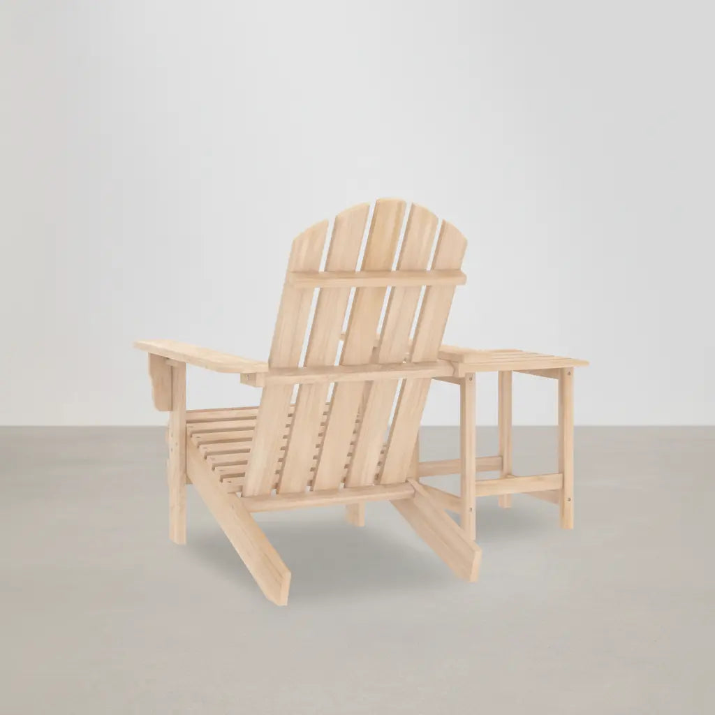 Chaise de jardin Adirondack + table basse en bois de sapin Beige - Club Adirondack photo 4