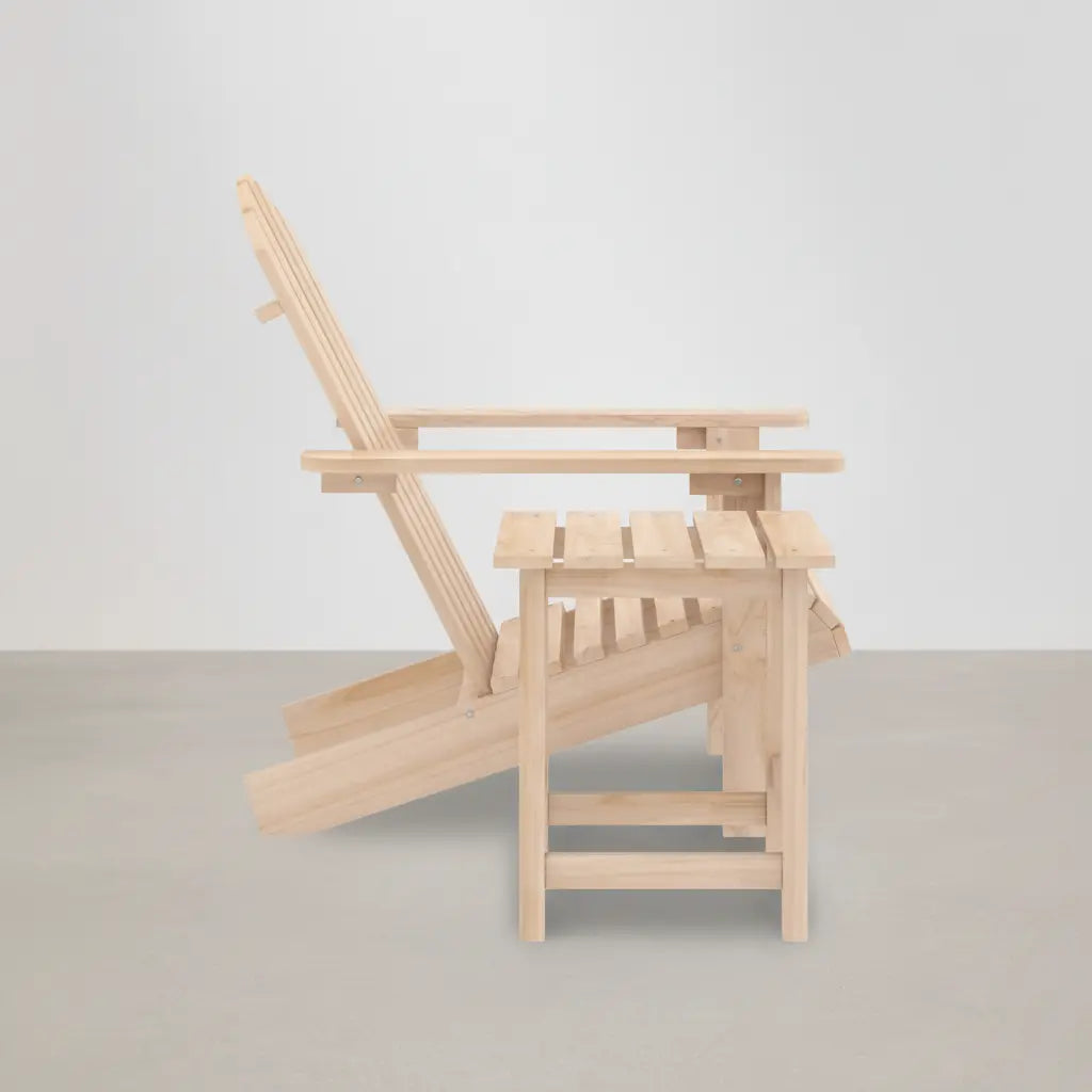 Chaise de jardin Adirondack + table basse en bois de sapin Beige - Club Adirondack photo 5