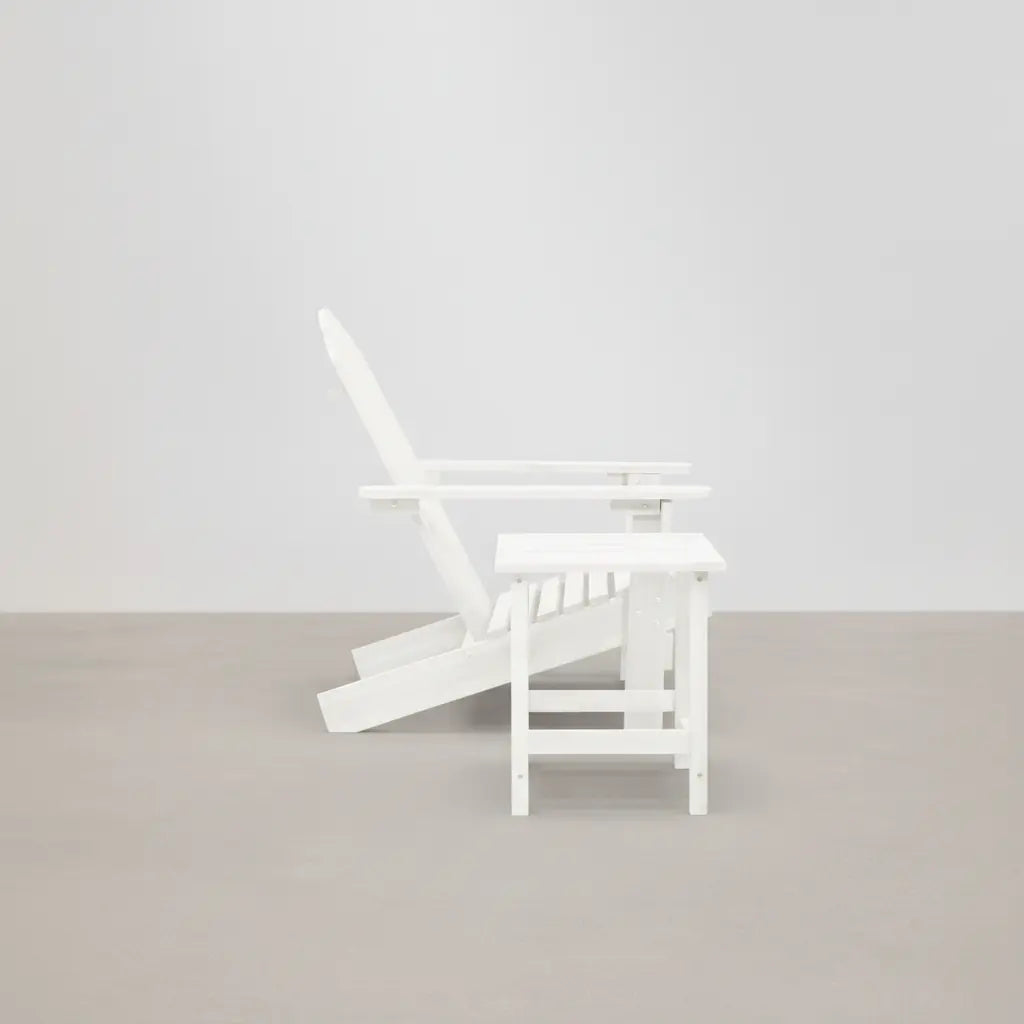 Chaise de jardin Adirondack + table basse en bois de sapin Blanc - Club Adirondack photo 5