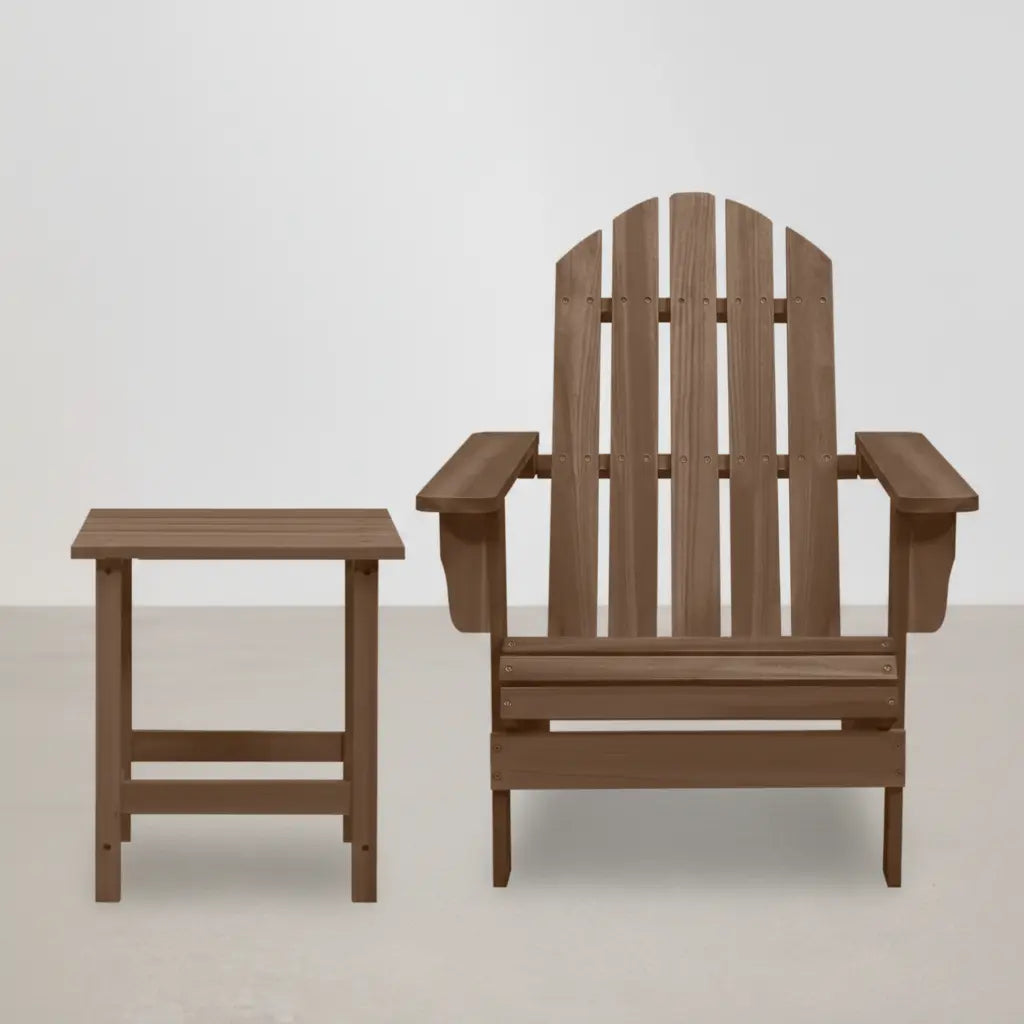 Chaise de jardin Adirondack + table basse en bois de sapin Marron - Club Adirondack photo 3