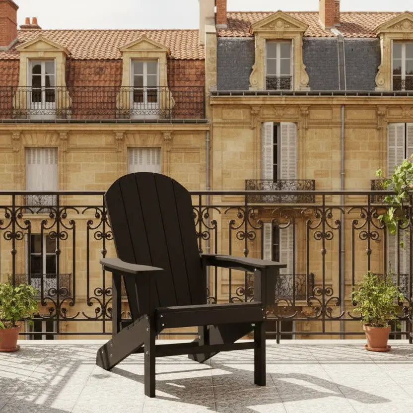 Chaise de jardin Adirondack en Résine Noir | Club Adirondack | photo 8