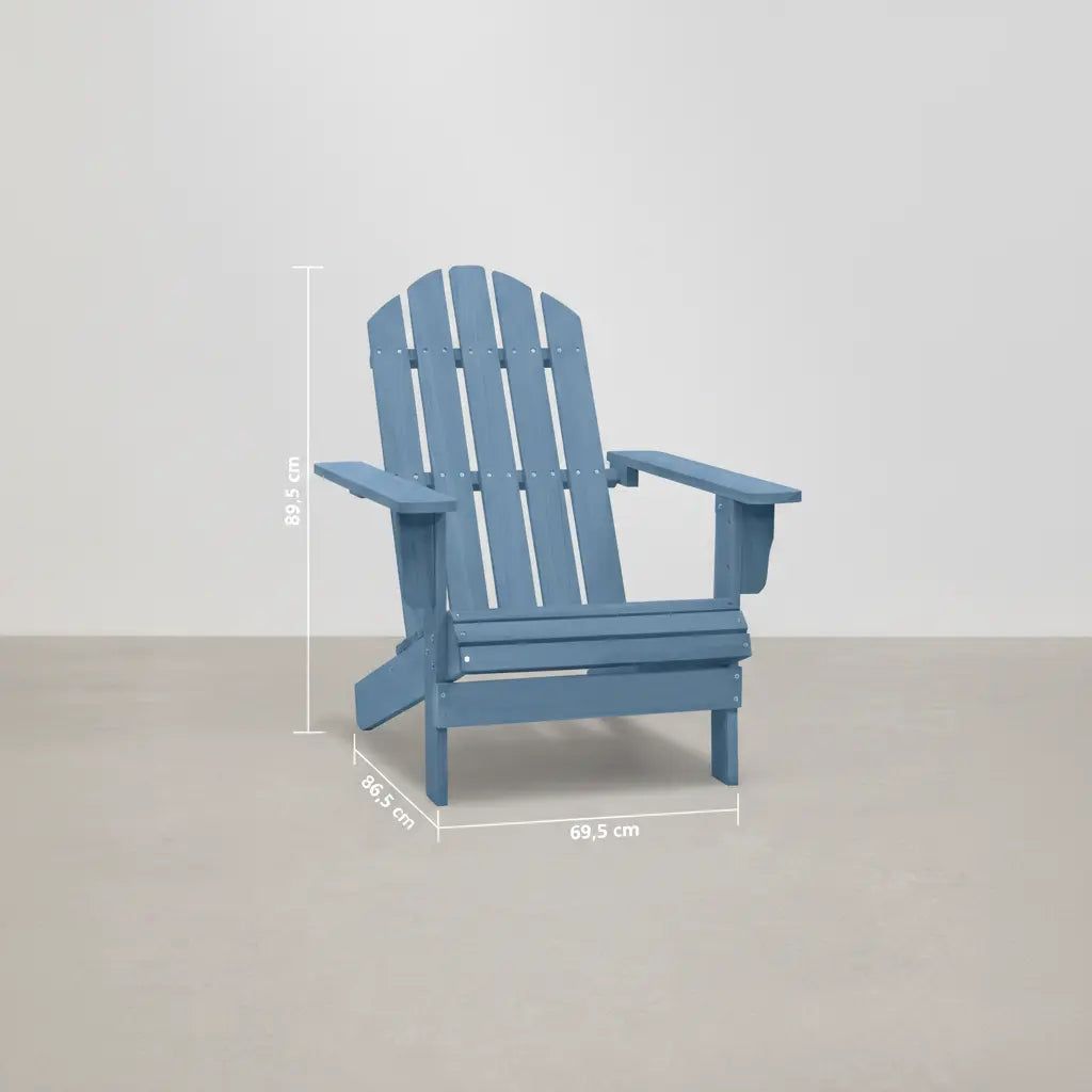 Chaise de jardin Adirondack en bois de sapin Bleu - Club Adirondack photo 7