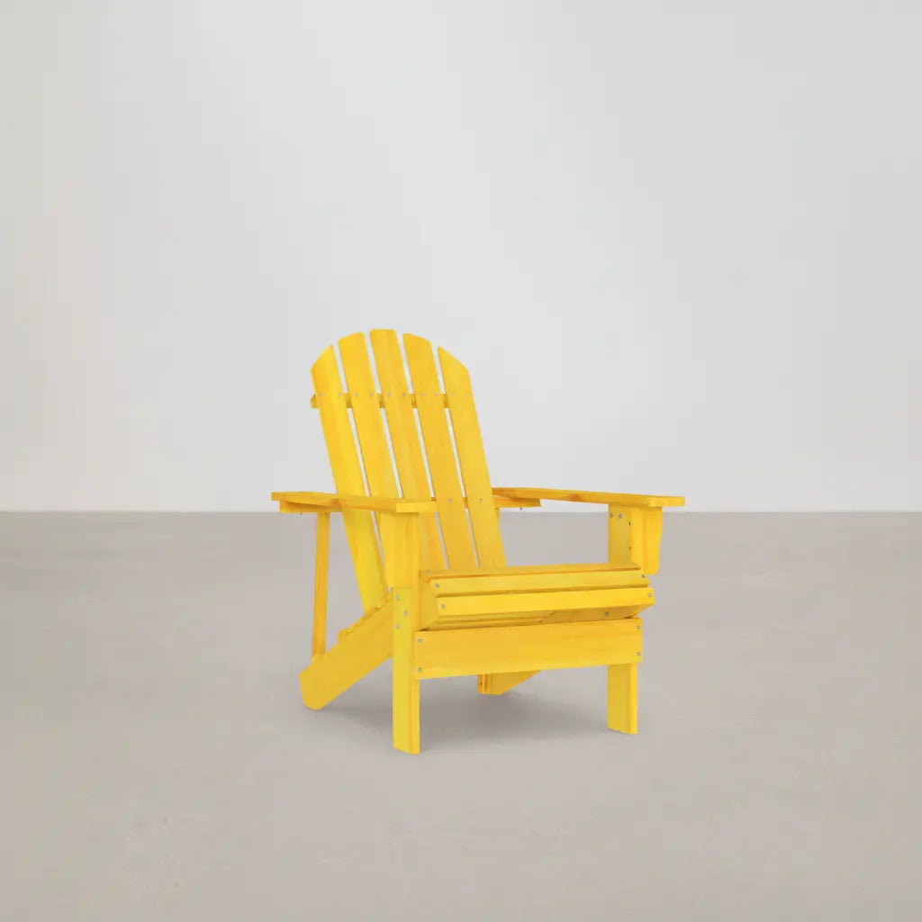 Chaise de jardin Adirondack en bois de sapin Jaune - Club Adirondack photo 1