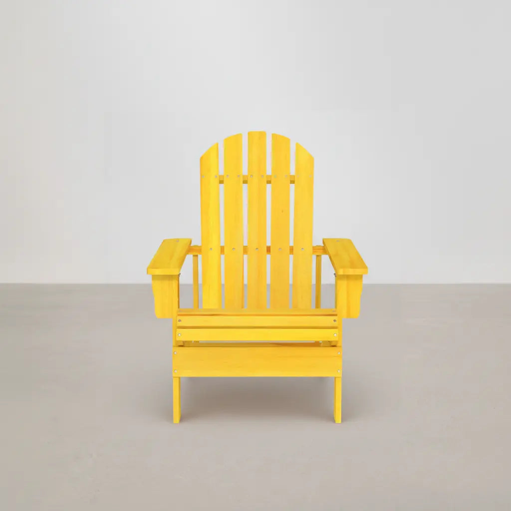 Chaise de jardin Adirondack en bois de sapin Jaune - Club Adirondack photo 2