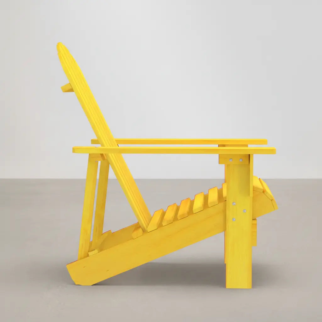 Chaise de jardin Adirondack en bois de sapin Jaune - Club Adirondack photo 3