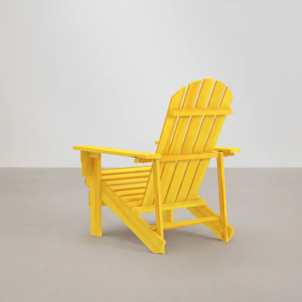 Chaise de jardin Adirondack en bois de sapin Jaune - Club Adirondack photo 4