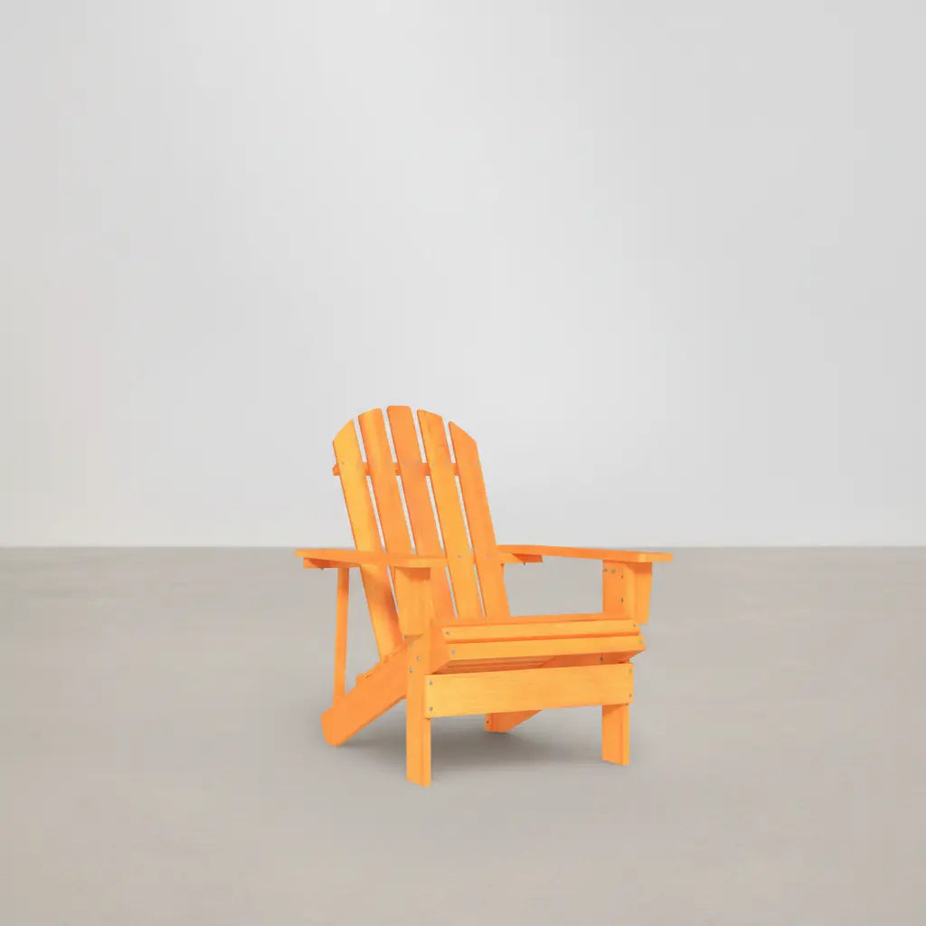 Chaise de jardin Adirondack en bois de sapin Orange | Club adirondack photo 1