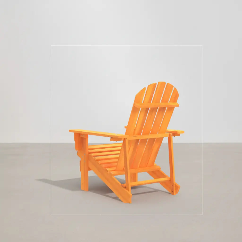 Chaise de jardin Adirondack en bois de sapin Orange | Club adirondack photo 4