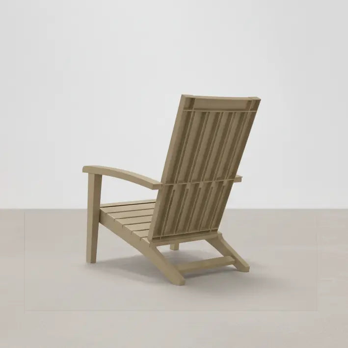 Chaise de jardin style Adirondack taupe en plastique polypropène- Club Adirondack photo 6