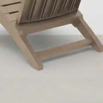 Chaise de jardin style Adirondack taupe en plastique polypropène- Club Adirondack photo 5
