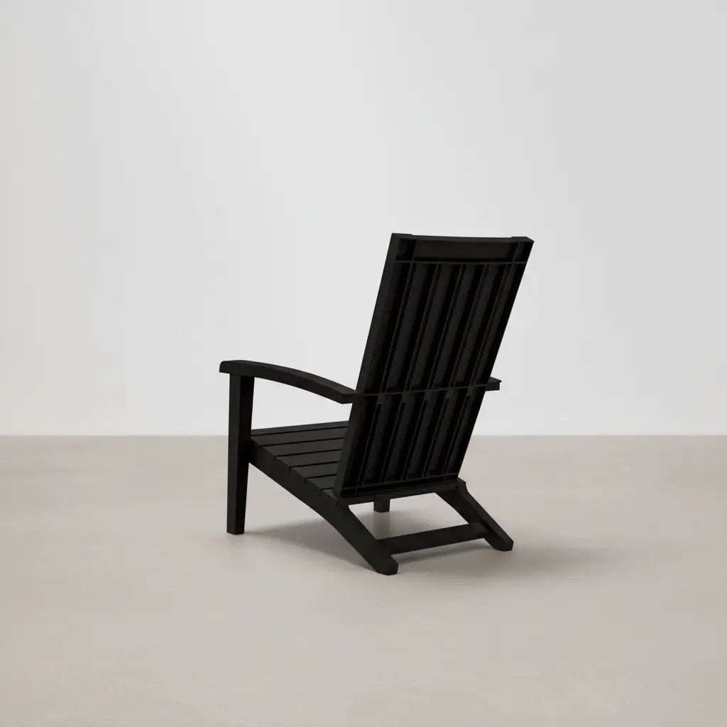Chaise de jardin style Adirondack noir en plastique polypropène- CLub Adirondack photo 3