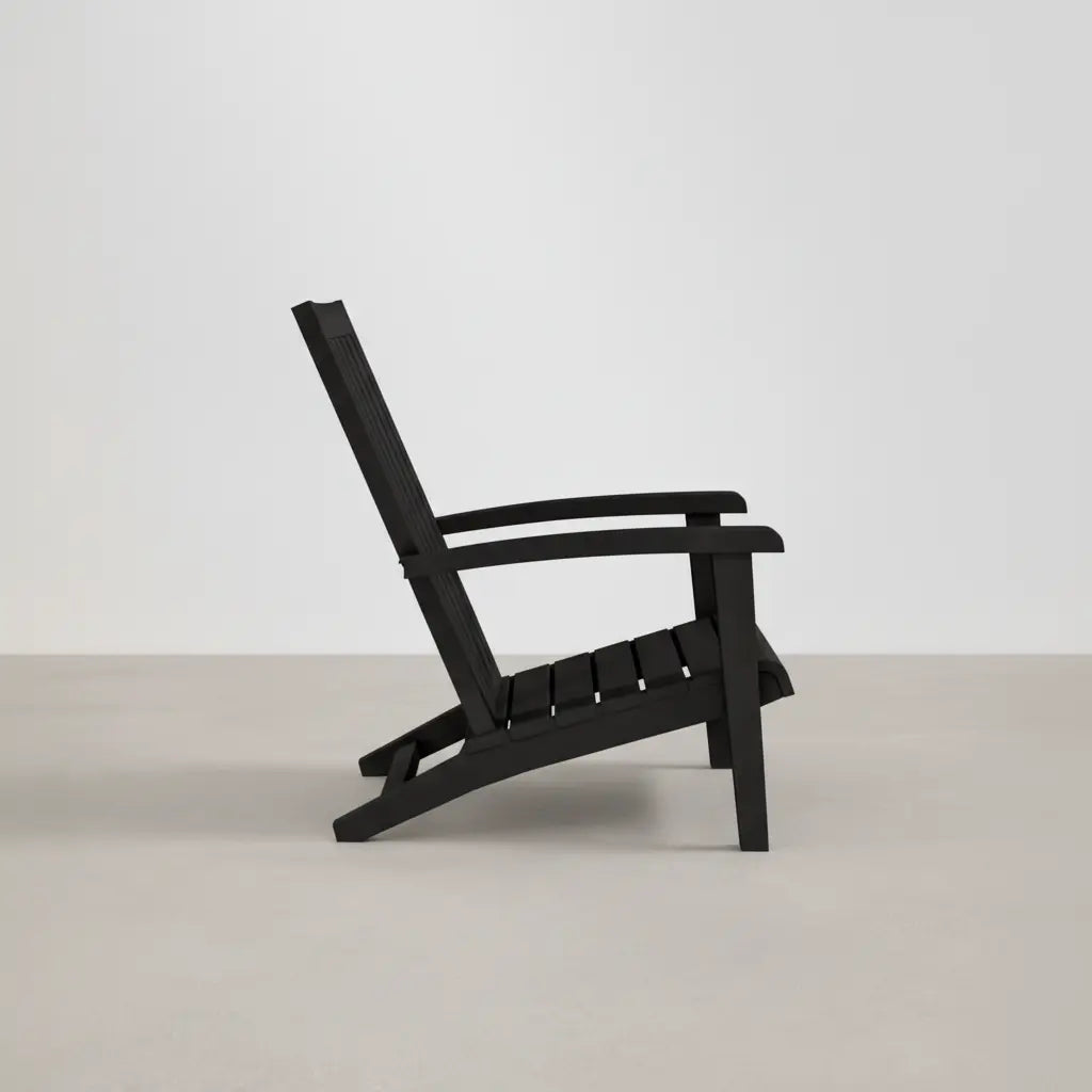 Chaise de jardin style Adirondack noir en plastique polypropène- CLub Adirondack photo 4