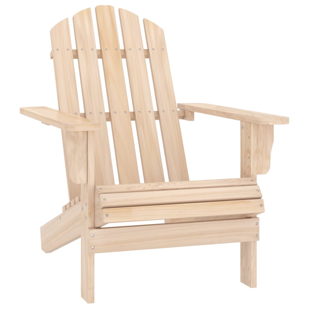 Chaise de jardin Adirondack en bois de sapin Beige photo 1