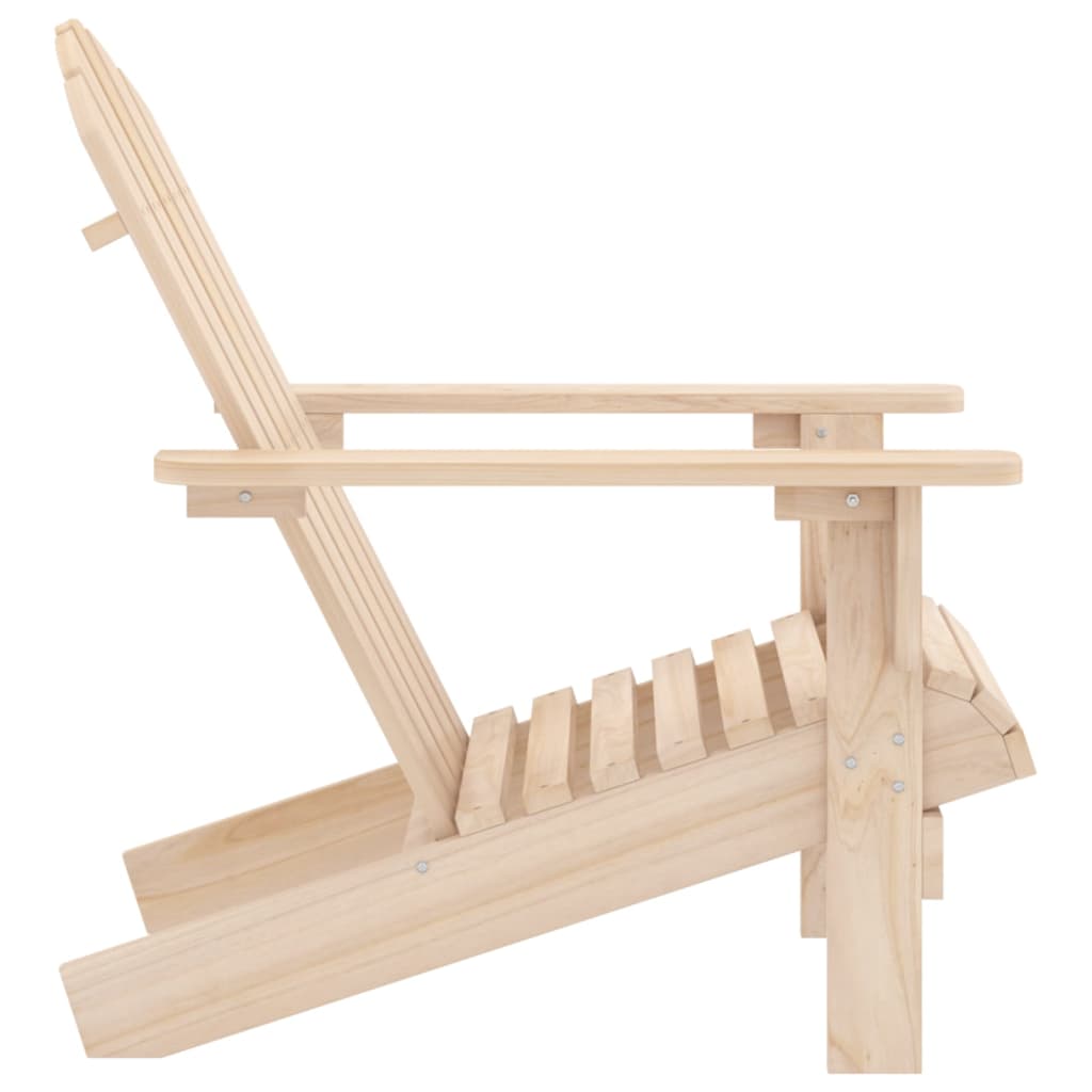 Chaise de jardin Adirondack en bois de sapin Beige photo 3