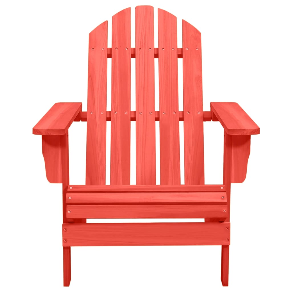 Chaise de jardin Adirondack en bois de sapin Rouge photo 2