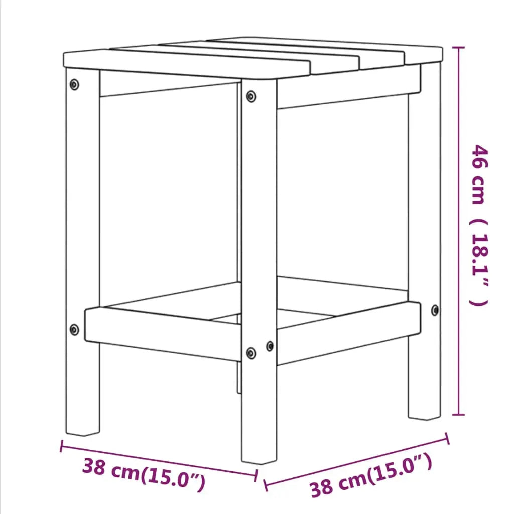 Ensemble de jardin : Fauteuil Adirondack + repose-pied + table basse en résine Blanc - Photo 8