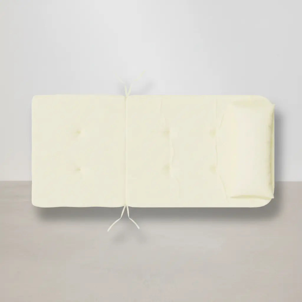 Lot de 2 coussins de chaise Adirondack en Tissu Oxford Crème vidaXL