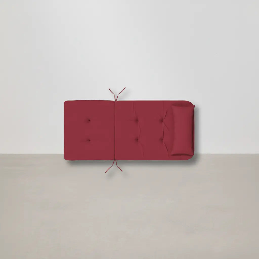 Lot de 2 coussins de chaise Adirondack en Tissu Rouge bordeaux - Club Adirondack photo 4