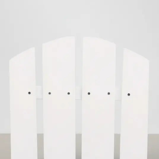 Pack 2 adirondacks en bois de sapin + tablette Blanc vidaXL
