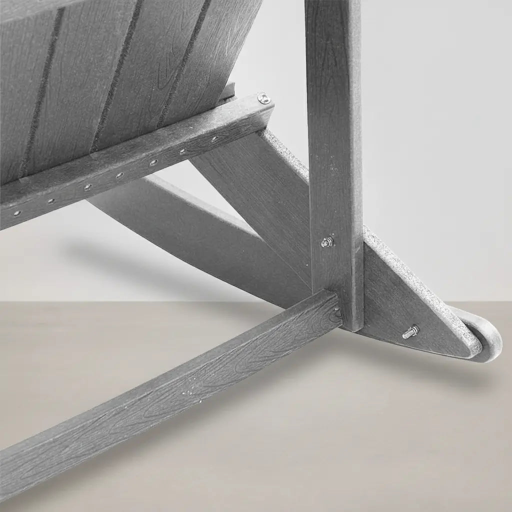 Pack 2 chaises à bascule Adirondack + table basse en résine Gris clair - Club Adirondack photo 10