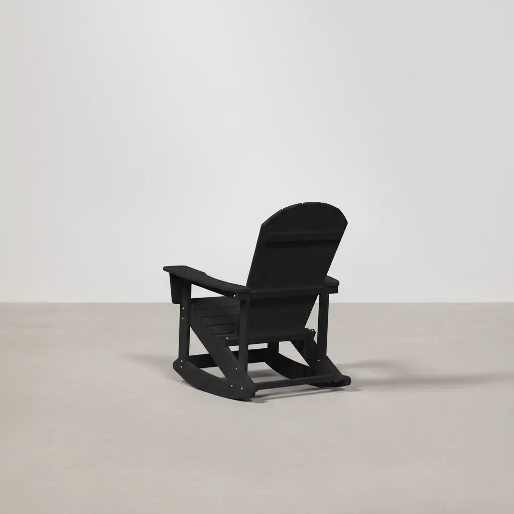Pack 2 chaises à bascule Adirondack + table basse en résine Noir - Club Adirondack photo 7
