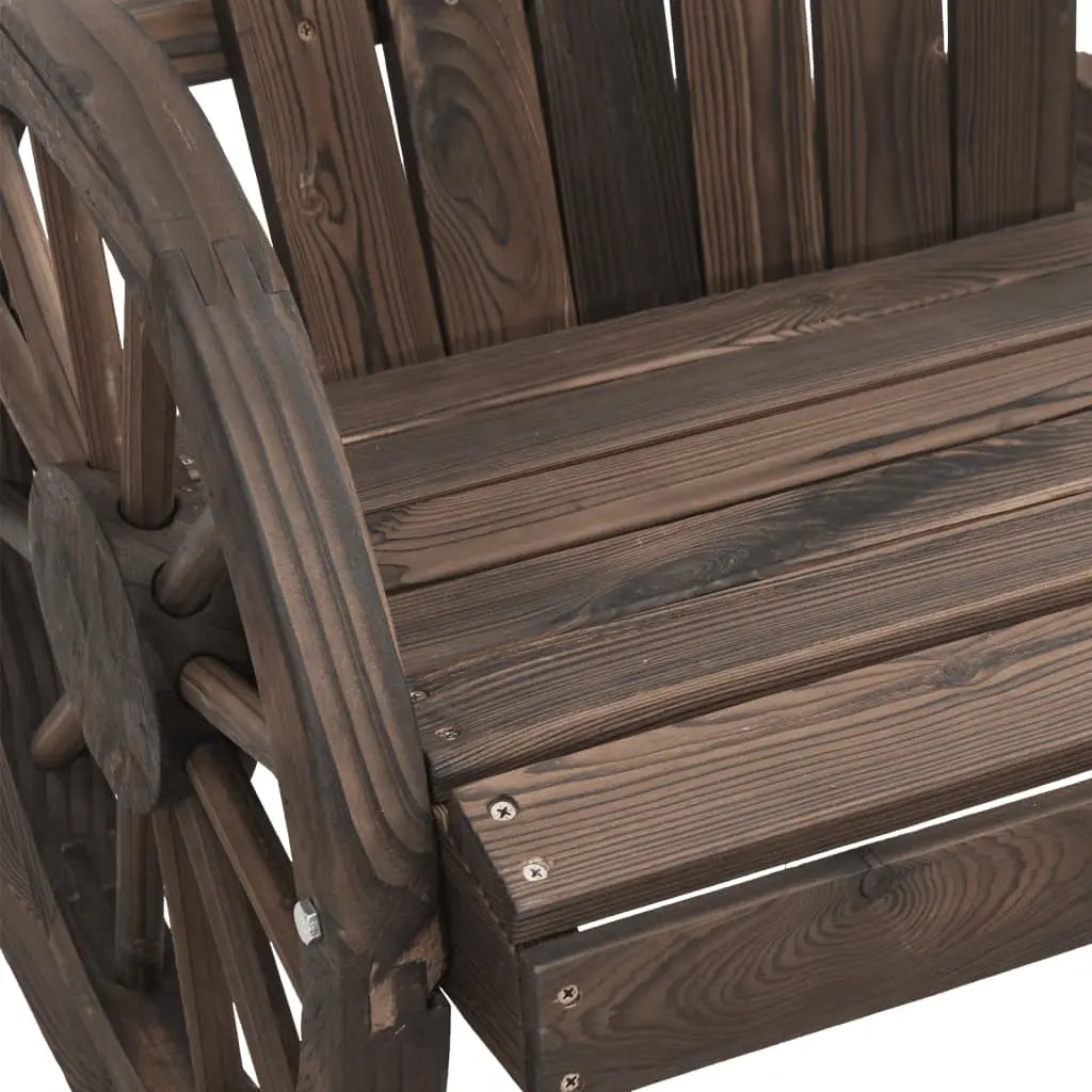 Packs 2 chaises style Adirondack en bois de sapin marron - Photo 9