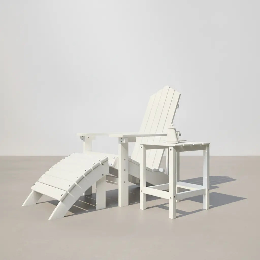 Table basse de jardin pour Adirondack en résine Blanc - Club Adirondack photo 2