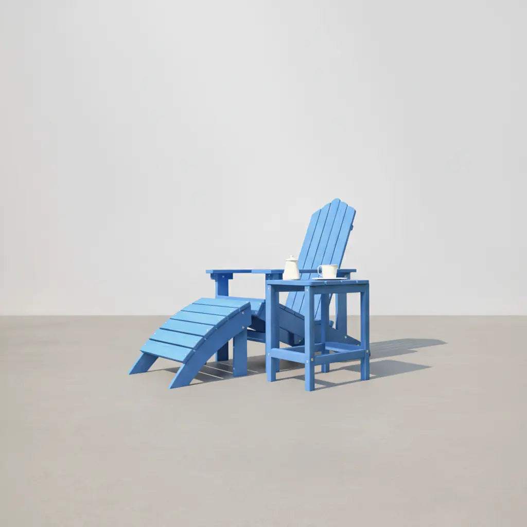 Table basse de jardin pour Adirondack en résine Bleu - Club Adirondack photo 2