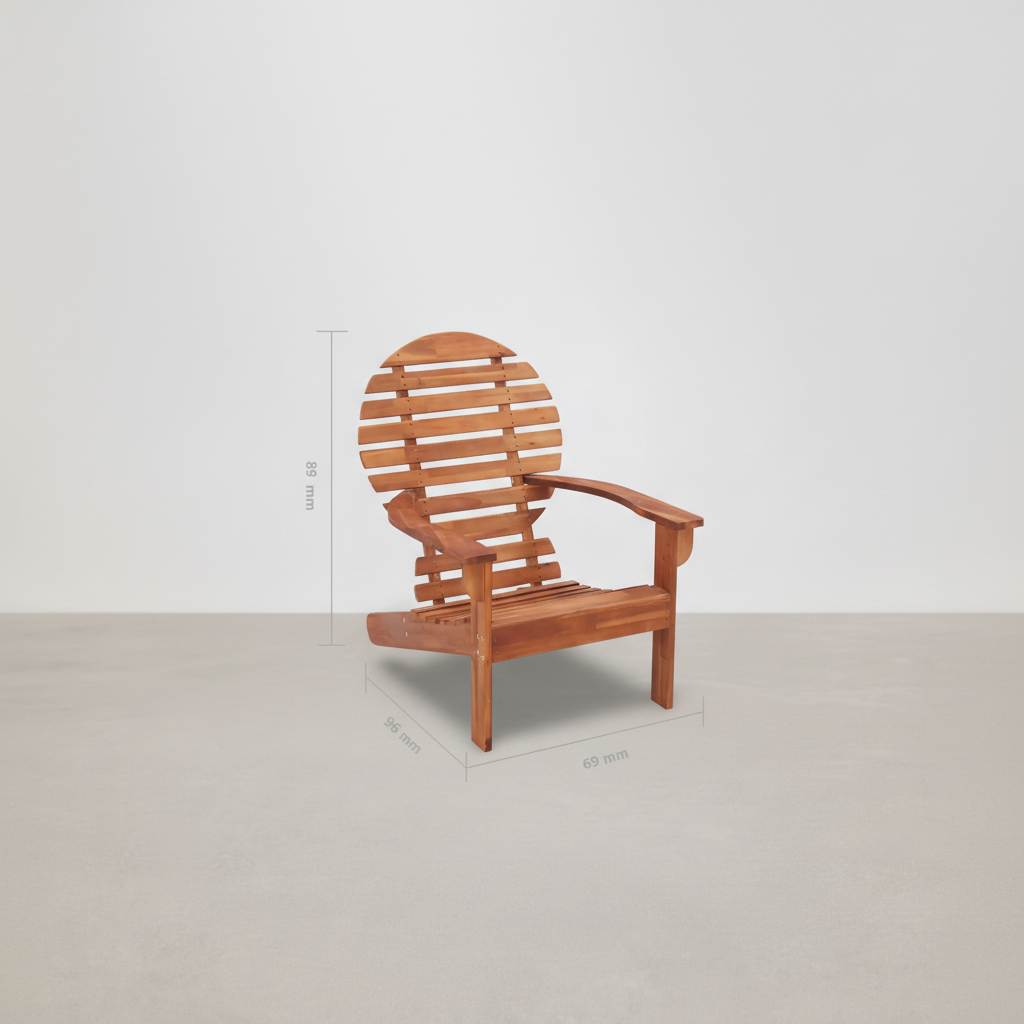 Chaise de jardin style Adirondack en bois d'acacia massif - Club Adirondack photo 6
