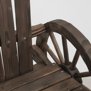Packs 2 chaises style Adirondack en bois de sapin marron - Club Adirondack photo 5