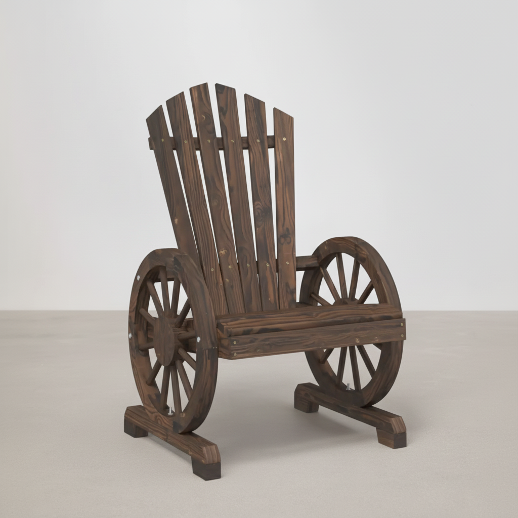 Packs 2 chaises style Adirondack en bois de sapin marron - Club Adirondack photo 7